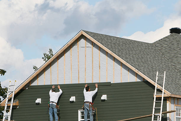 Professional Siding Replacement technician working in South Mills, NC